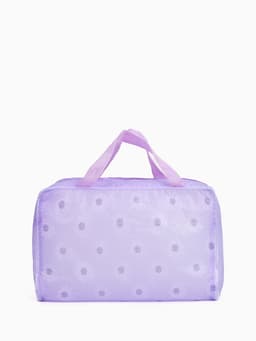 Косметичка-сумка на молнии для бассейна, с ручками, средний размер, сиреневая