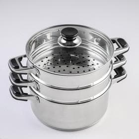 Мантоварка Катунь «Алтын», 10.7 л, d=24 см, 2 секции, капсульное дно, индукция, нержавеющая сталь