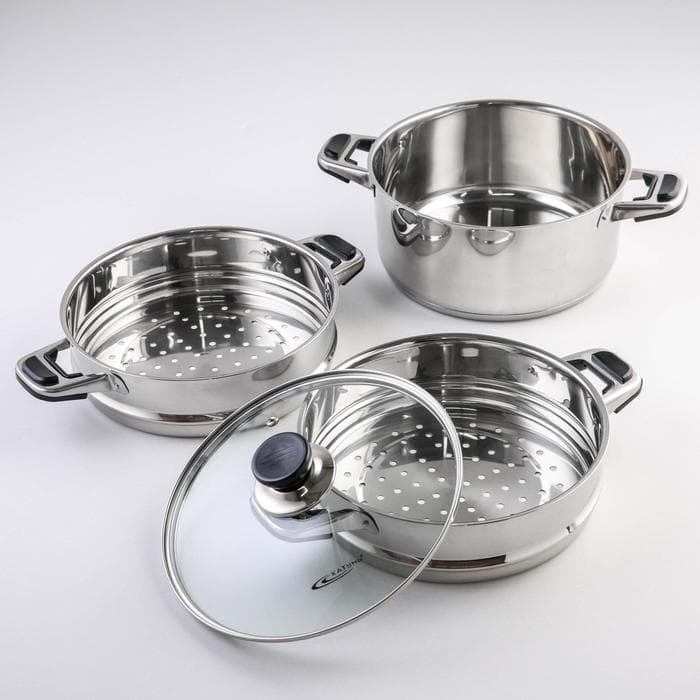 Мантоварка Катунь «Алтын», 10.7 л, d=24 см, 2 секции, капсульное дно, индукция, нержавеющая сталь