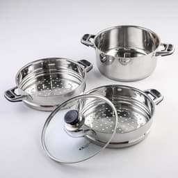 Мантоварка Катунь «Алтын», 10.7 л, d=24 см, 2 секции, капсульное дно, индукция, нержавеющая сталь