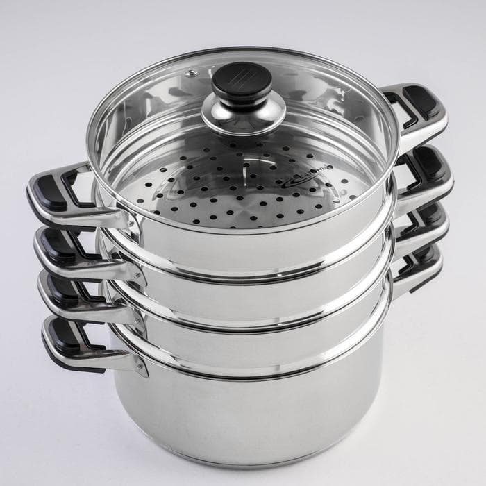 Мантоварка Катунь «Алтын», 13.7 л, d=24 см, 3 секции, капсульное дно, индукция, нержавеющая сталь