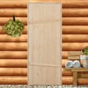 Дверь для бани и сауны, размер коробки 190×80 см, массив сосны, на клиньях, «Добропаровъ»