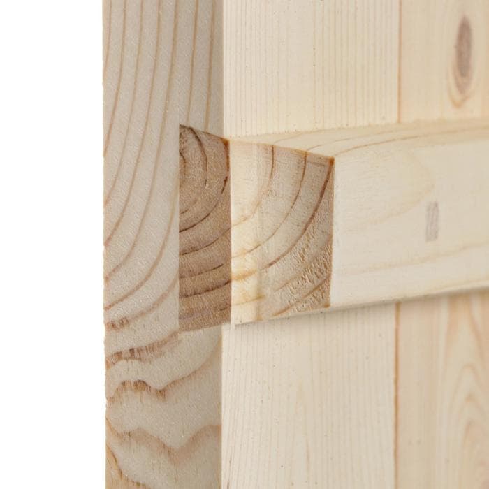 Дверь для бани и сауны, размер коробки 190×80 см, массив сосны, на клиньях, «Добропаровъ»