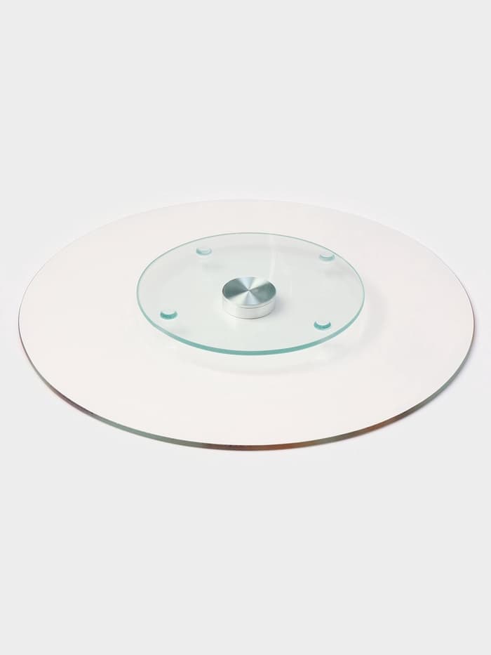 Подставка для торта Доляна «Фруктовый лёд», d=32 см, вращающаяся. стекло, разноцветная