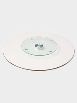 Подставка для торта Доляна «Фруктовый лёд», d=32 см, вращающаяся. стекло, разноцветная