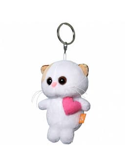 Детский брелок «Кошечка Ли Ли с розовым сердцем», мягкий, 12 см