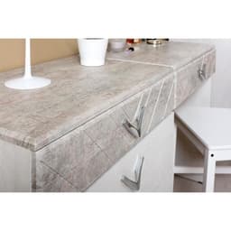 Столик туалетный «Амели 12.48», 650×410×750 мм, шелковый камень, бетон чикаго бежевый