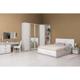 Столик туалетный «Амели 12.48», 650×410×750 мм, шелковый камень, бетон чикаго бежевый