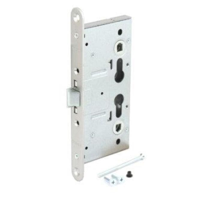 Замок врезной тяж. Апекс 3000-ZN противопожарный без ц/м б/о б/руч м/о 72 мм