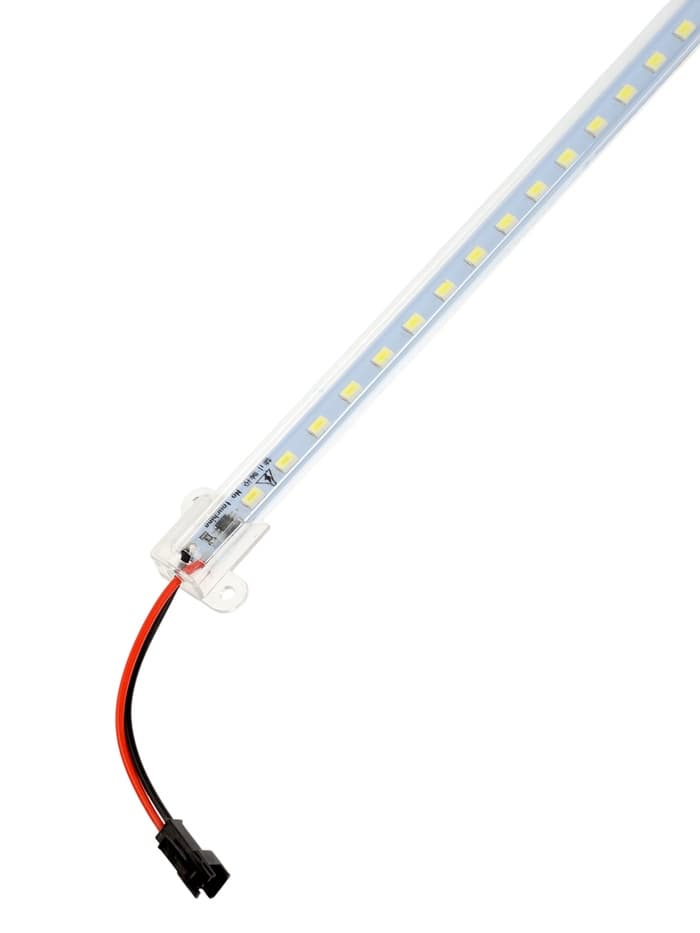 Светильник светодиодный, 1 м, линейка, в корпусе, 12 Вт, 220 В, 1800 Лм, 76 LED, 6500K, SMD5630