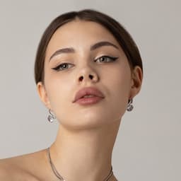 Серьги со стразами «Циркония» love you, голубые в серебре