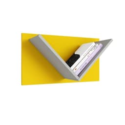 Полка настенная для детской Polini kids Mirum 5Y, 600×260×330 мм, цвет серый/жёлтый