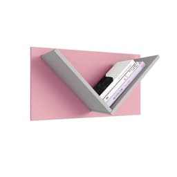 Полка настенная для детской Polini kids Mirum 5Y, 600×260×330 мм, цвет серый/розовый