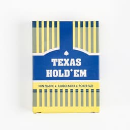 Карты игральные пластиковые, колода 54 шт., 9×6.6 см, синяя рубашка