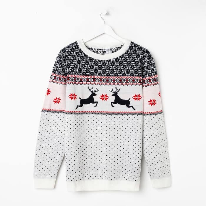 Свитер вязаный новогодний KAFTAN «Скандинавия», размер 44