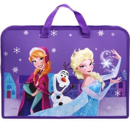 Папка пластиковая с ручками А4, на молнии, 7.5×33×26 см, «Холодное сердце»