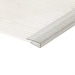 Профиль торцевой для поликарбоната, UP 2.1 м × 4 мм, прозрачный, Novattro