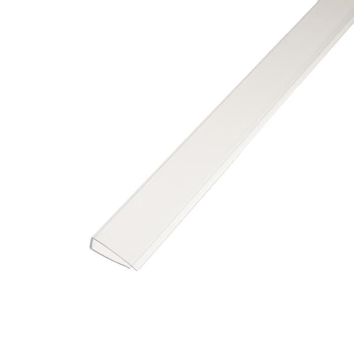 Профиль торцевой для поликарбоната, UP 2.1 м × 6 мм, прозрачный, Novattro