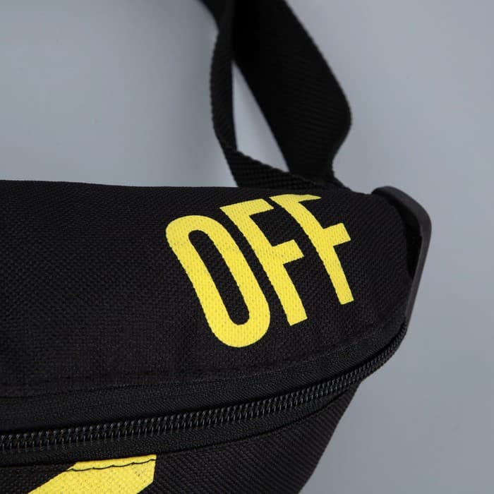 Сумка поясная, отдел на молнии, чёрная