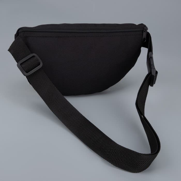 Сумка поясная, отдел на молнии, чёрная