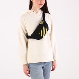 Сумка поясная, отдел на молнии, чёрная