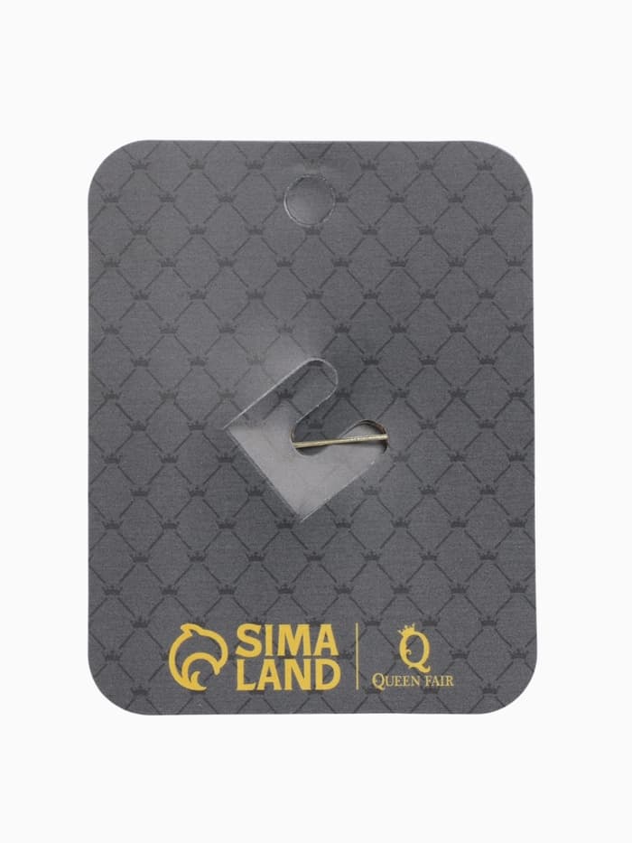 Брошь «Стетоскоп с сердцем», разноцветная в золоте