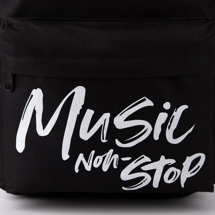 Рюкзак школьный, отдел на молнии, наружный карман, чёрный