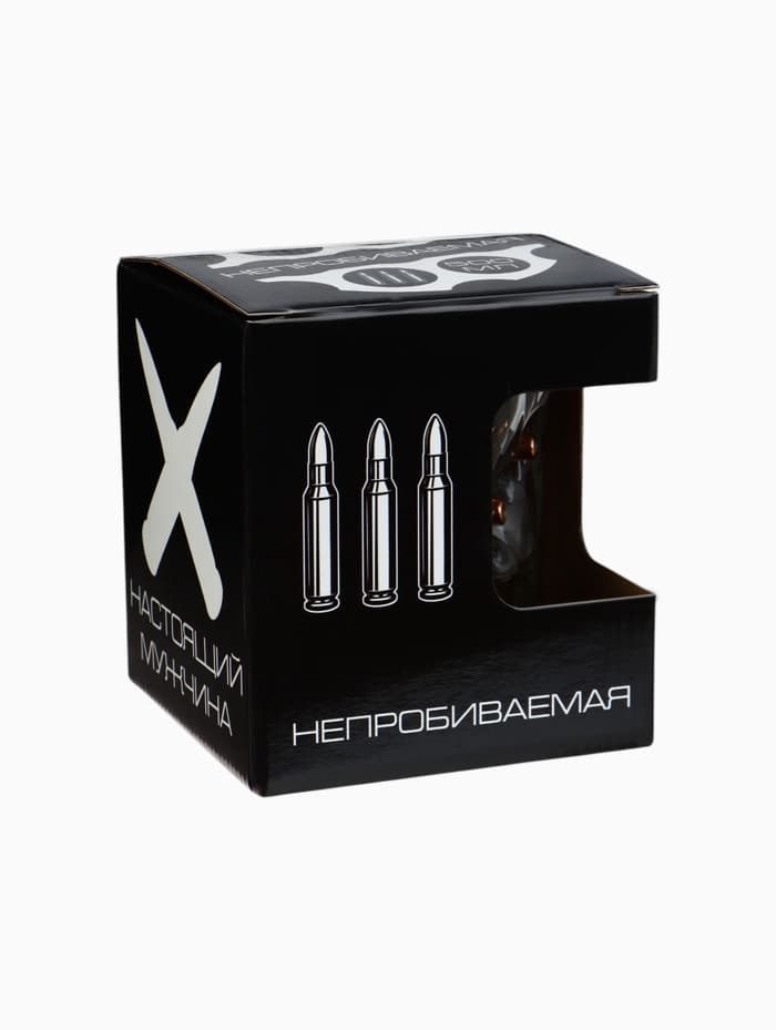 Кружка пивная с пулей «Непробиваемая», 500 мл