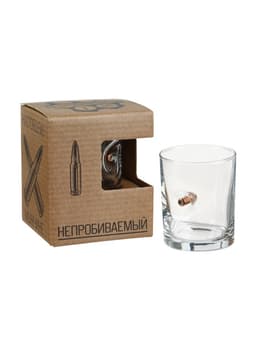 Стакан для виски с пулей «Непробиваемый», 250 мл