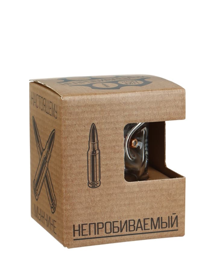 Стакан для виски с пулей «Непробиваемый», 250 мл