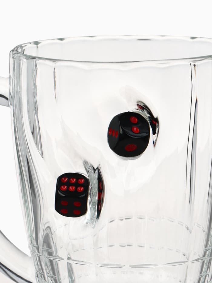 Кружка пивная «Непробиваемая», 500 мл, стекло, МИКС