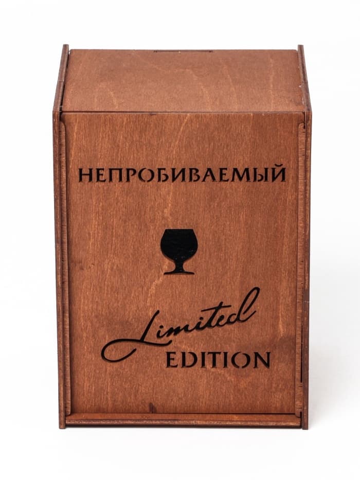 Бокал для коньяка с пулей «Непробиваемый», 395 мл