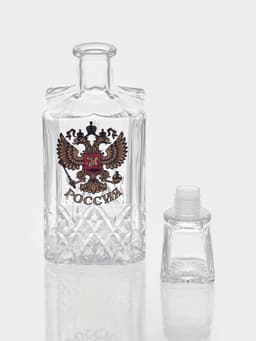 Набор питьевой «Герб России», 7 предметов: графин 500 мл, стопка 50 мл, 6 шт.