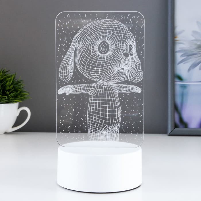 Светильник «Щенок» LED RGB от сети RISALUX