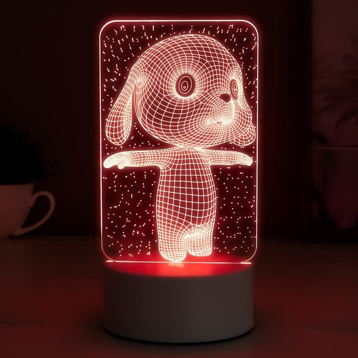 Светильник «Щенок» LED RGB от сети RISALUX