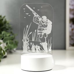 Светильник 3D RISALUX «Охотник», LED-ночник, RGB, от сети, 9.5×10×19.5 см