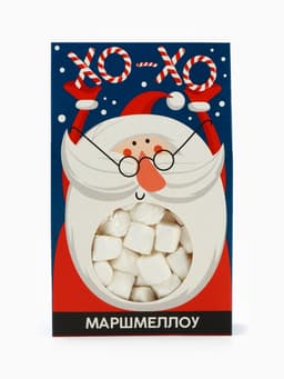 Маршмеллоу в коробке ХО-ХО, со вкусом пломбира, 55 г