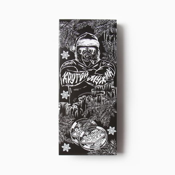 Перчатки мужские новогодние KAFTAN «Крутой мужик», размер 22