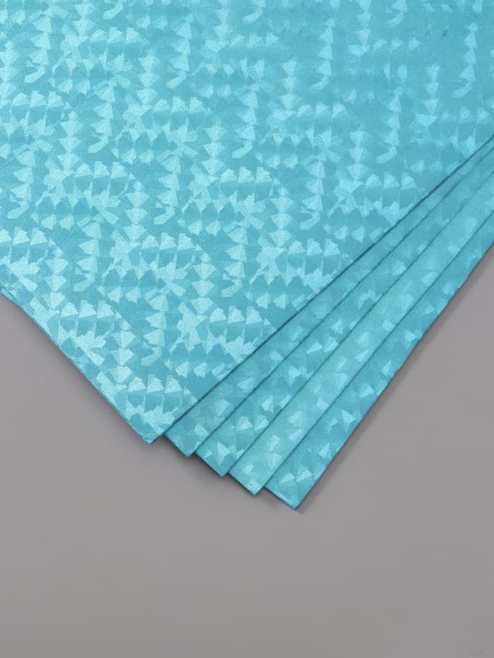 Фоамиран металлизированный «Вспышка голубая», 2 мм, формат А4, набор 5 листов