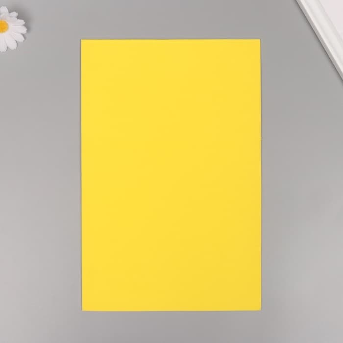 Фоамиран металлизированный «Золотой» 2 мм формат А4 набор 5 листов