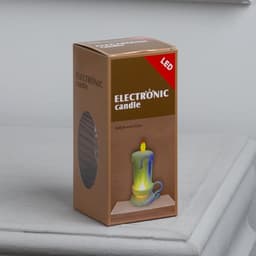 Светодиодная фигура «Свеча золотая» 6×15×6 см, пластик, батарейки AG13×3 (нет в комплекте), свечение тёплое белое