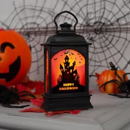 Светодиодная фигура «Фонарь с замком» 6×13×4 см, пластик, от батареек AG13×3, свечение тёплое белое