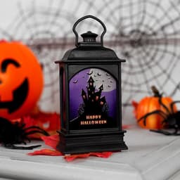 Светодиодная фигура «Фонарь с замком» 6×13×4 см, пластик, от батареек AG13×3, свечение тёплое белое