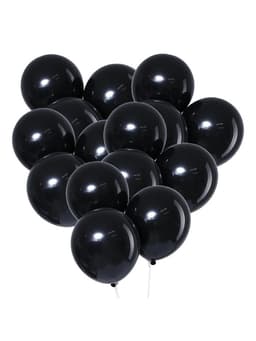Воздушные шары латексные 12", пастель, 100 шт., чёрные