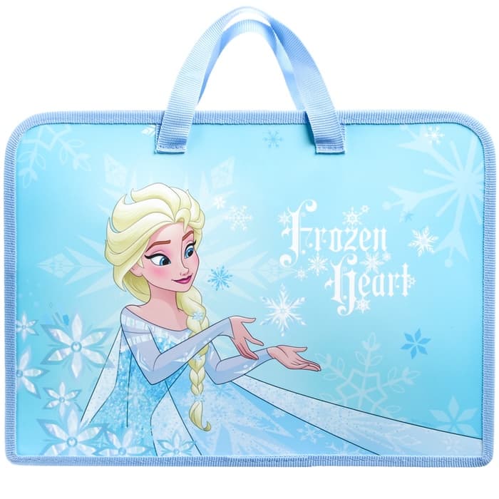 Папка пластиковая с ручками А4, на молнии, 7.5×33×26 см, «Холодное сердце»