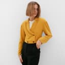 Жакет женский MINAKU: Green trend, горчичный, размер 46