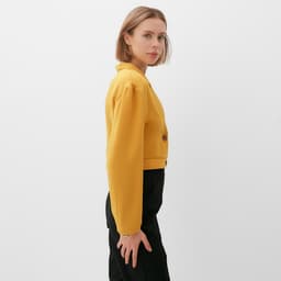 Жакет женский MINAKU: Green trend, горчичный, размер 46