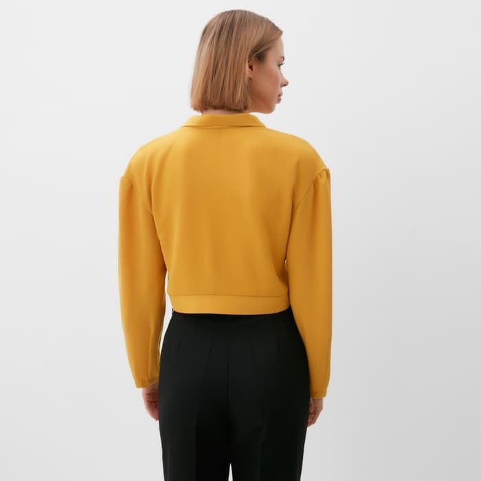 Жакет женский MINAKU: Green trend, горчичный, размер 46