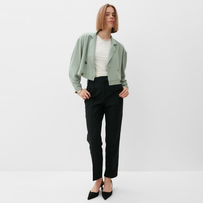 Жакет женский MINAKU: Green trend, зелёный, размер 42