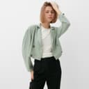 Жакет женский MINAKU: Green trend, зелёный, размер 46